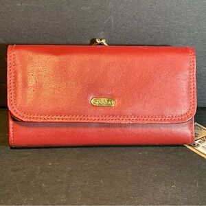 Vtg Women’s Red Sasson Faux Leather Wallet